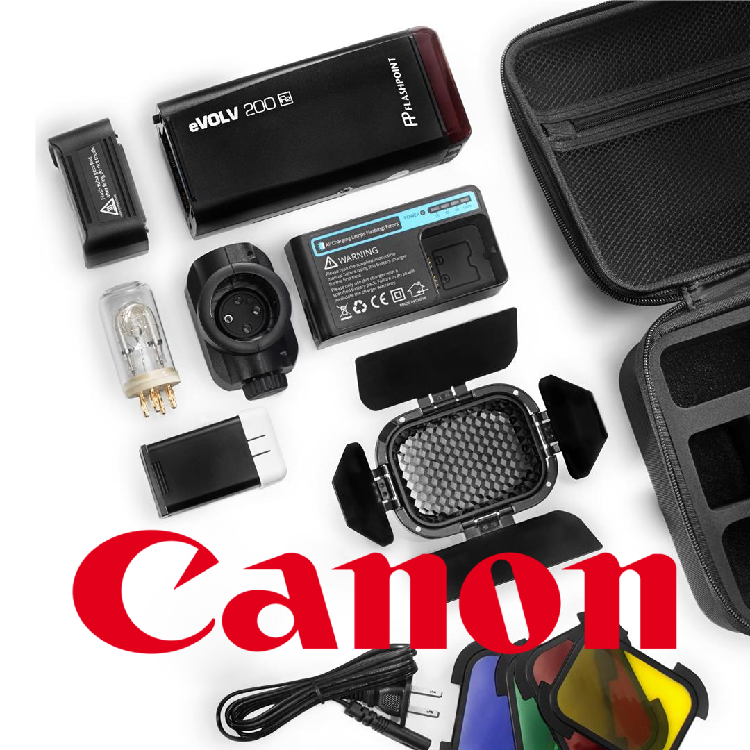 Flashpoint eVOLV 200 TTL Pocket Flash Kit (Canon)